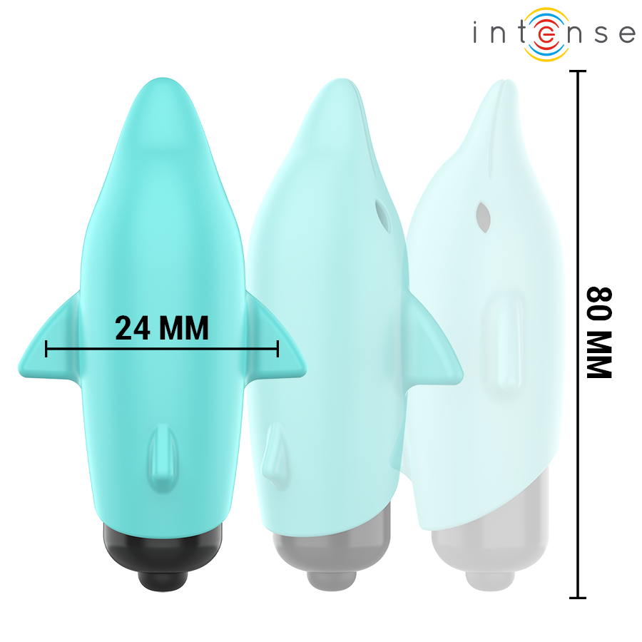 INTENSE - BLUE DOLPHIN VIBRATING BULLET 8 X 4.7 CM