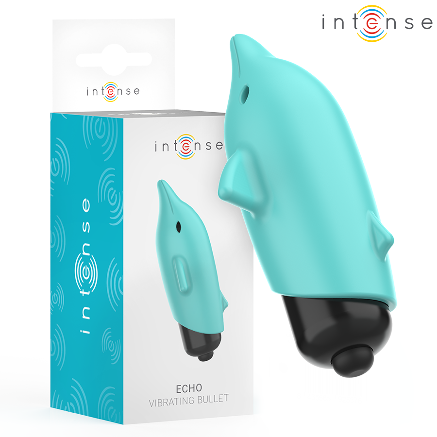 INTENSE - BLUE DOLPHIN VIBRATING BULLET 8 X 4.7 CM