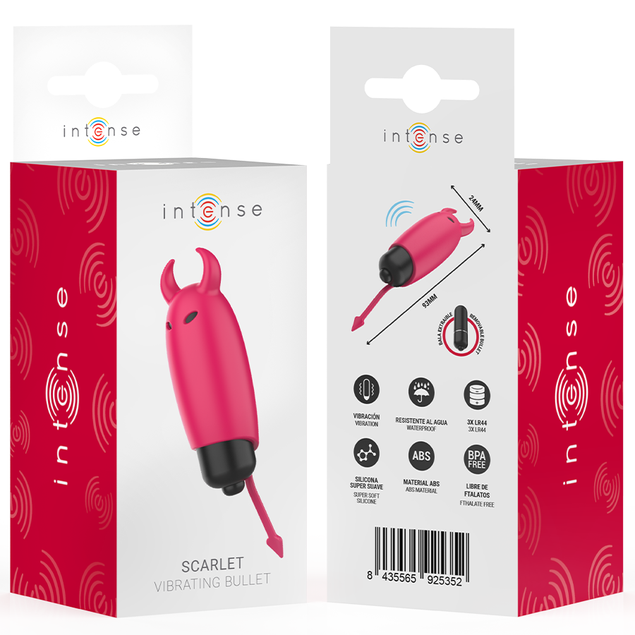 INTENSE - SCARLET RED DEMON VIBRATING EGG 9.3 X 2.4 CM
