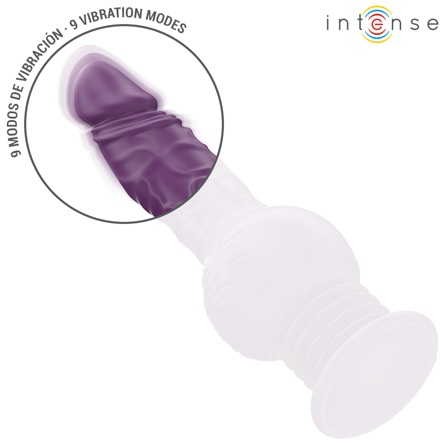 INTENSE - MULTIFUNCTION TATUM VIBRATOR WITH UP AND DOWN VIBRATION 24 CM PURPLE