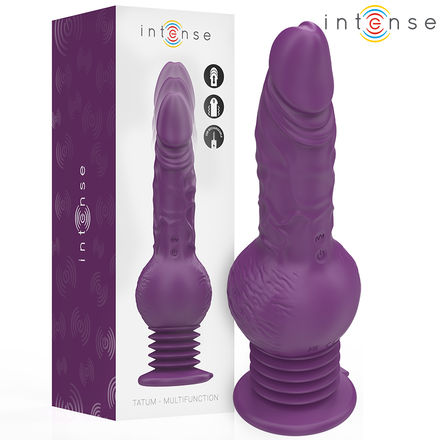 INTENSE - MULTIFUNCTION TATUM VIBRATOR WITH UP AND DOWN VIBRATION 24 CM PURPLE
