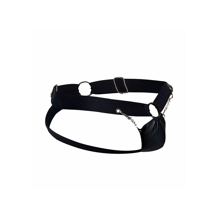 MOB - ONE SIZE BLACK CHAIN JOCKSTRAP
