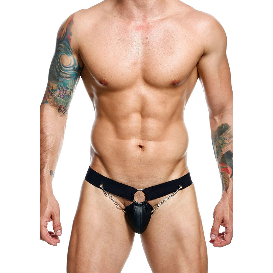 MOB - ONE SIZE BLACK CHAIN JOCKSTRAP
