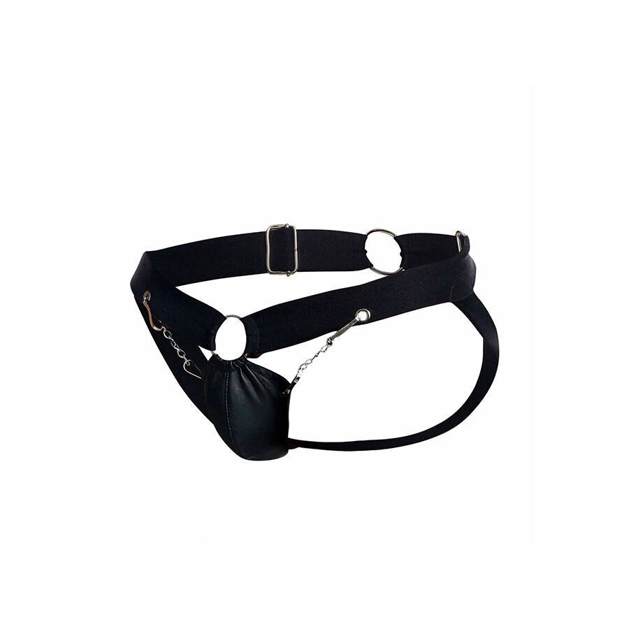MOB - ONE SIZE BLACK CHAIN JOCKSTRAP