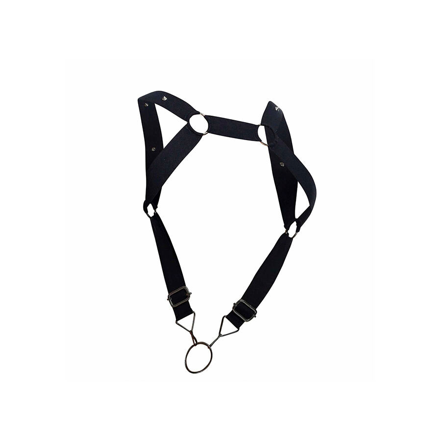 MOB HARNESS - DNGEON WITH STRAIGHT BLACK BACK ONE SIZE