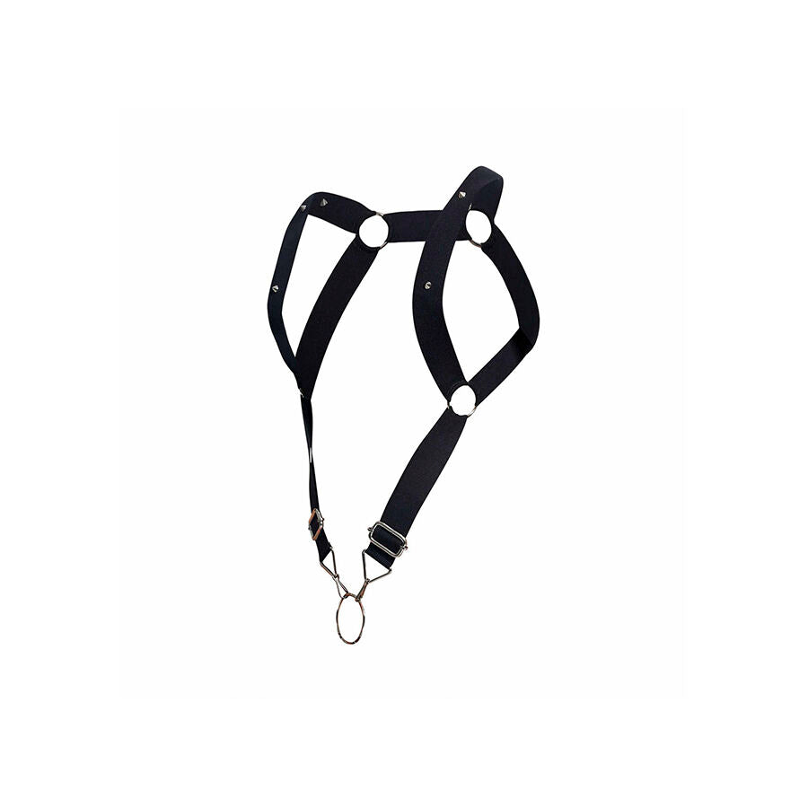 MOB HARNESS - DNGEON WITH STRAIGHT BLACK BACK ONE SIZE