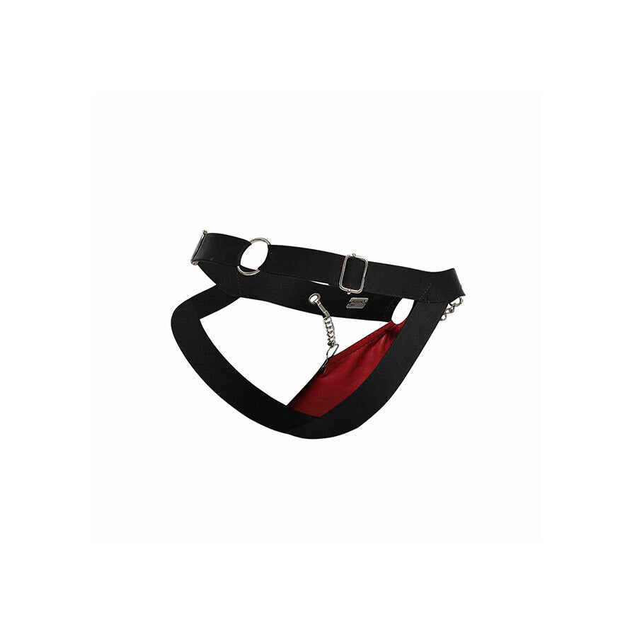 MOB - RED DUNGEON JOCKSTRAP WITH CHAINS ONE SIZE