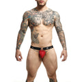 MOB - RED DUNGEON JOCKSTRAP WITH CHAINS ONE SIZE