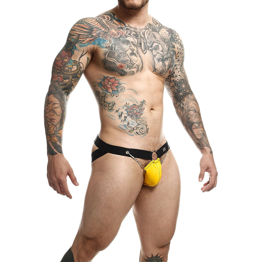 MOB - YELLOW DUNGEON JOCKSTRAP WITH CHAINS ONE SIZE
