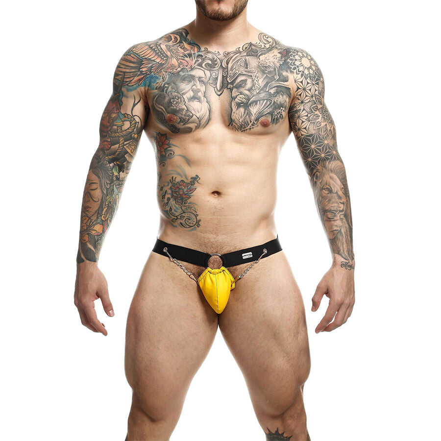 MOB - YELLOW DUNGEON JOCKSTRAP WITH CHAINS ONE SIZE