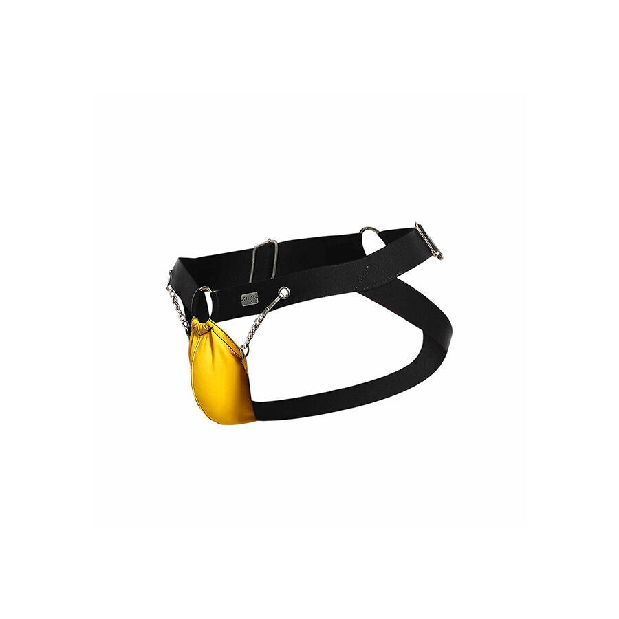 MOB - YELLOW DUNGEON JOCKSTRAP WITH CHAINS ONE SIZE