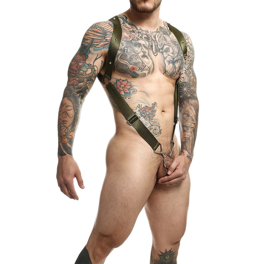 MOB - STRAIGHT BACK HARNESS GREEN DNGEON ONE SIZE