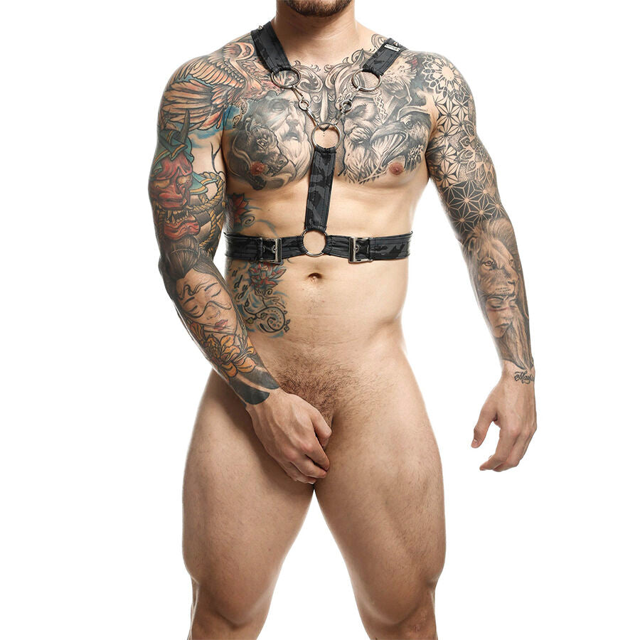 HARNESS MOB - SILVER DUNGEON WITH CHAINS ONE SIZE