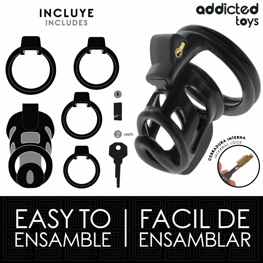 ADDICTED TOYS LOCKED - GILDEN CAGE PENIS CAGE 8.5 CM