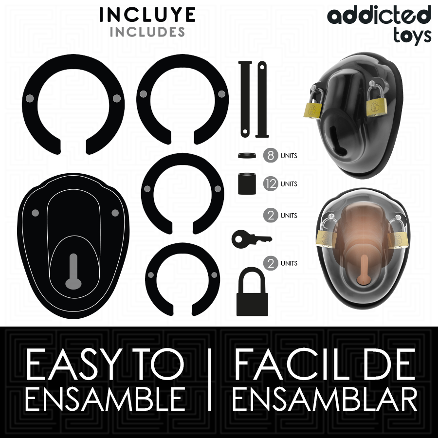 ADDICTED TOYS LOCKED - LOCKED PENIS NO KEY 11.5CM