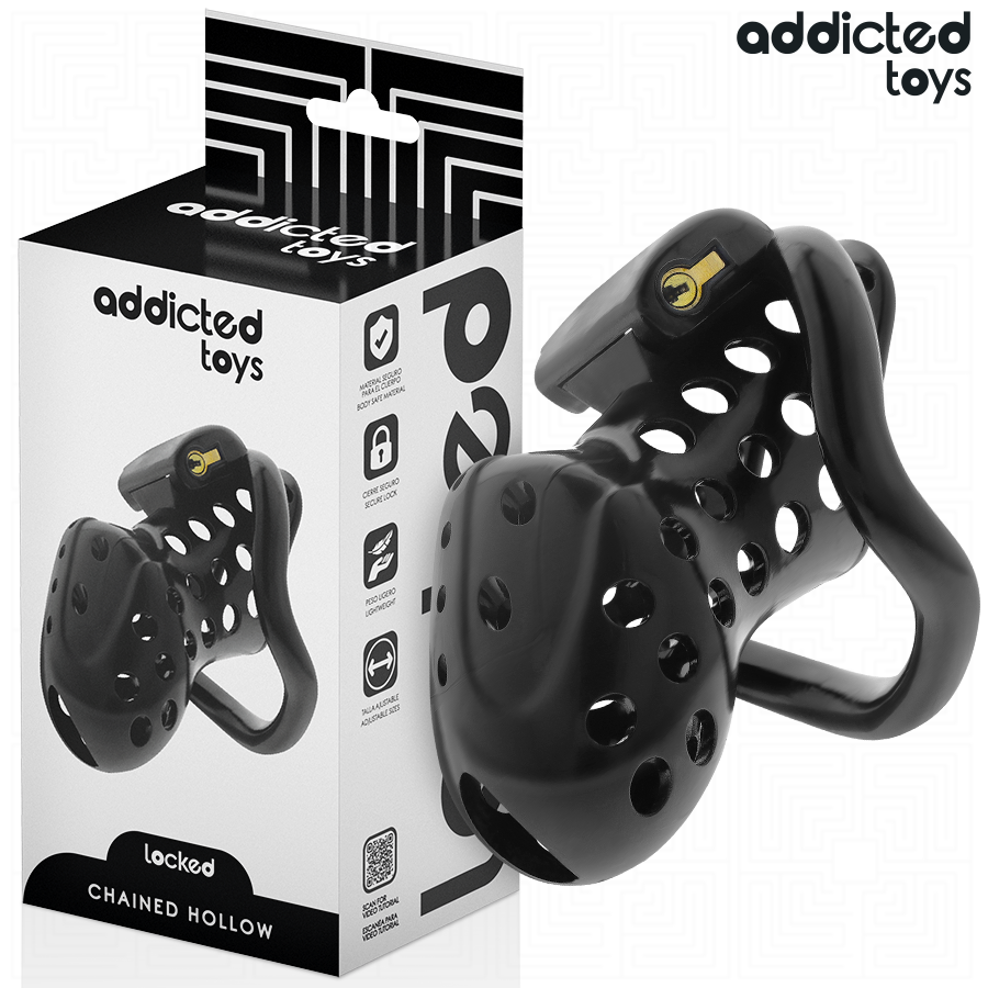 ADDICTED TOYS LOCKED - HOLLOW PENIS CHAINED 10.5 CM