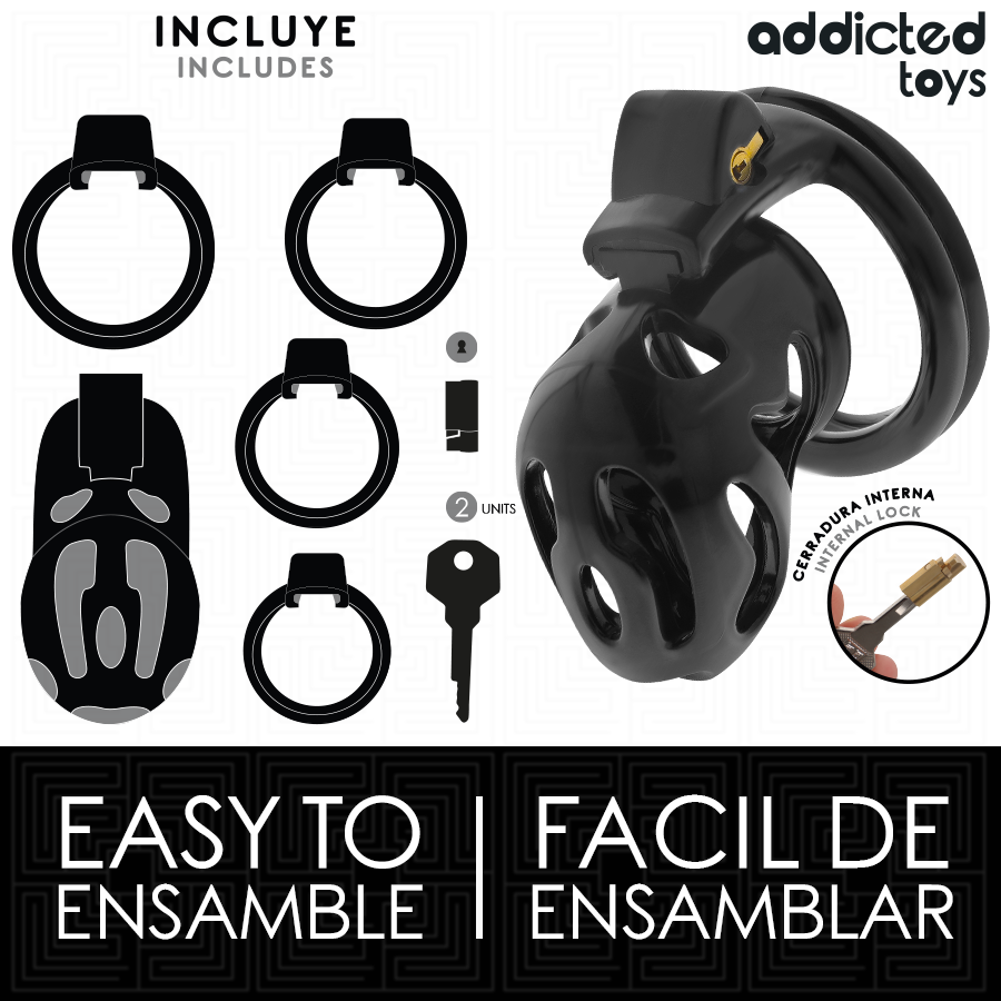 ADDICTED TOYS LOCKED - ENCRYPTED AND SEALED PENIS 8 CM