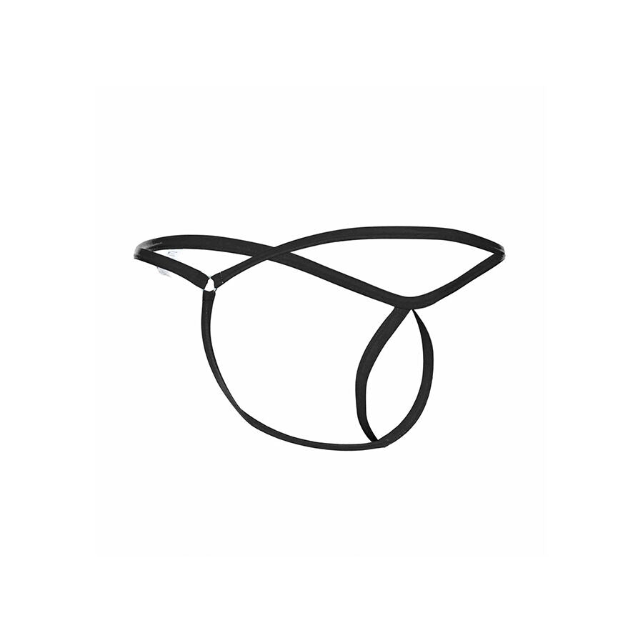 MOB - TEARDROP BLACK STRING THONG SIZE L/XL