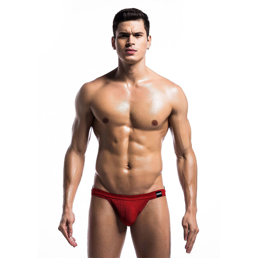 MOB - RED FETISH JOCKSTRAP SWIMSUIT SIZE L