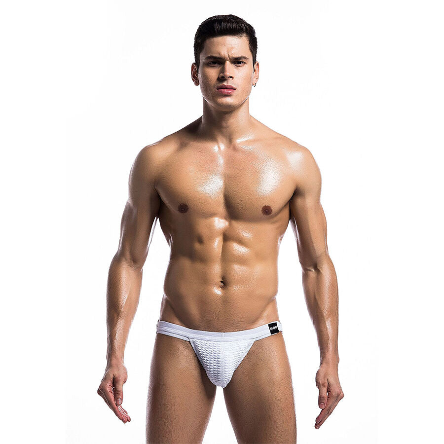 MOB - FETISH WHITE SWIMSUIT JOCKSTRAP SIZE L