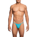 MOB - TRANSPARENT THONG IN THE SHAPE OF A T AQUA SIZE S/M