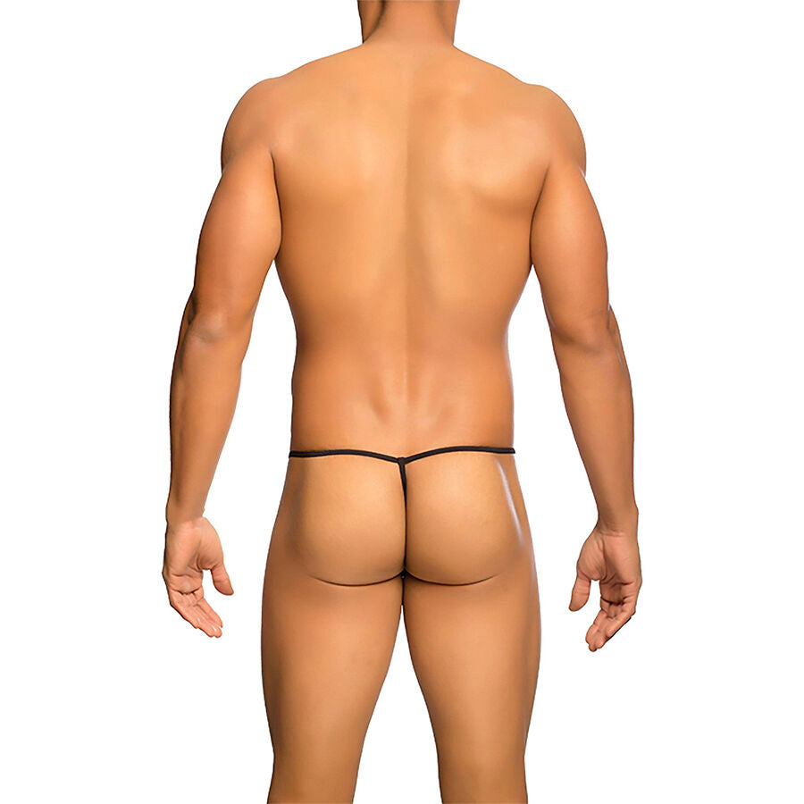 MOB - BLACK T-BACK SHEER THONG SIZE S/M