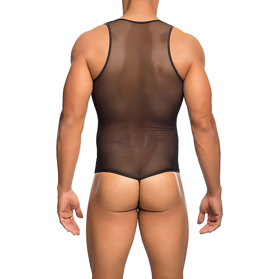 MOB - BLACK TRANSPARENT BODYSUIT SIZE S/M