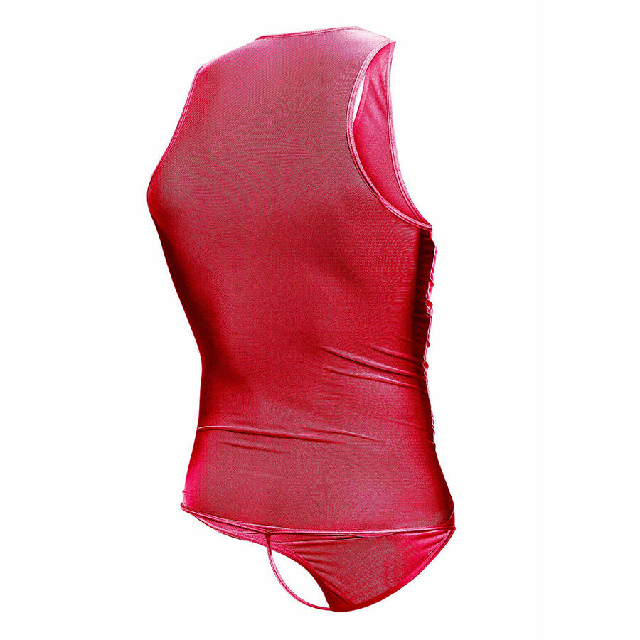 MOB - RED TRANSPARENT BODYSUIT SIZE S/M