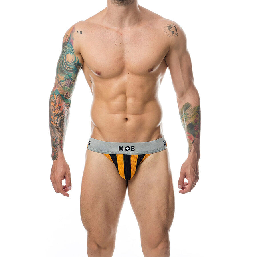 MOB - JOCK CLASSIQUE À RAYURES ORANGE TAILLE M
