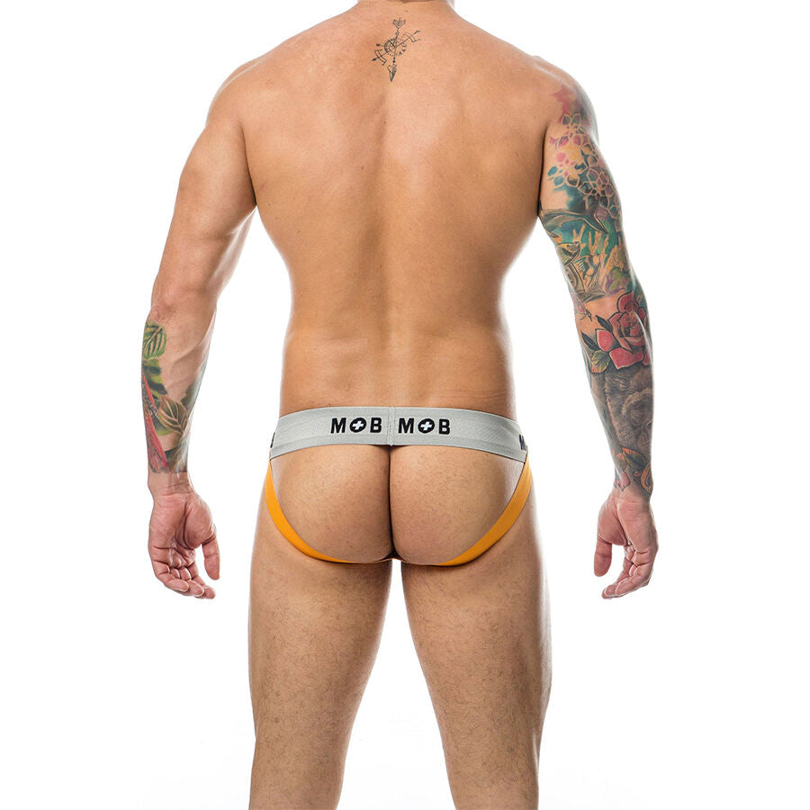 MOB - ORANGE STRIPED CLASSIC JOCKSTRAP SIZE XXL