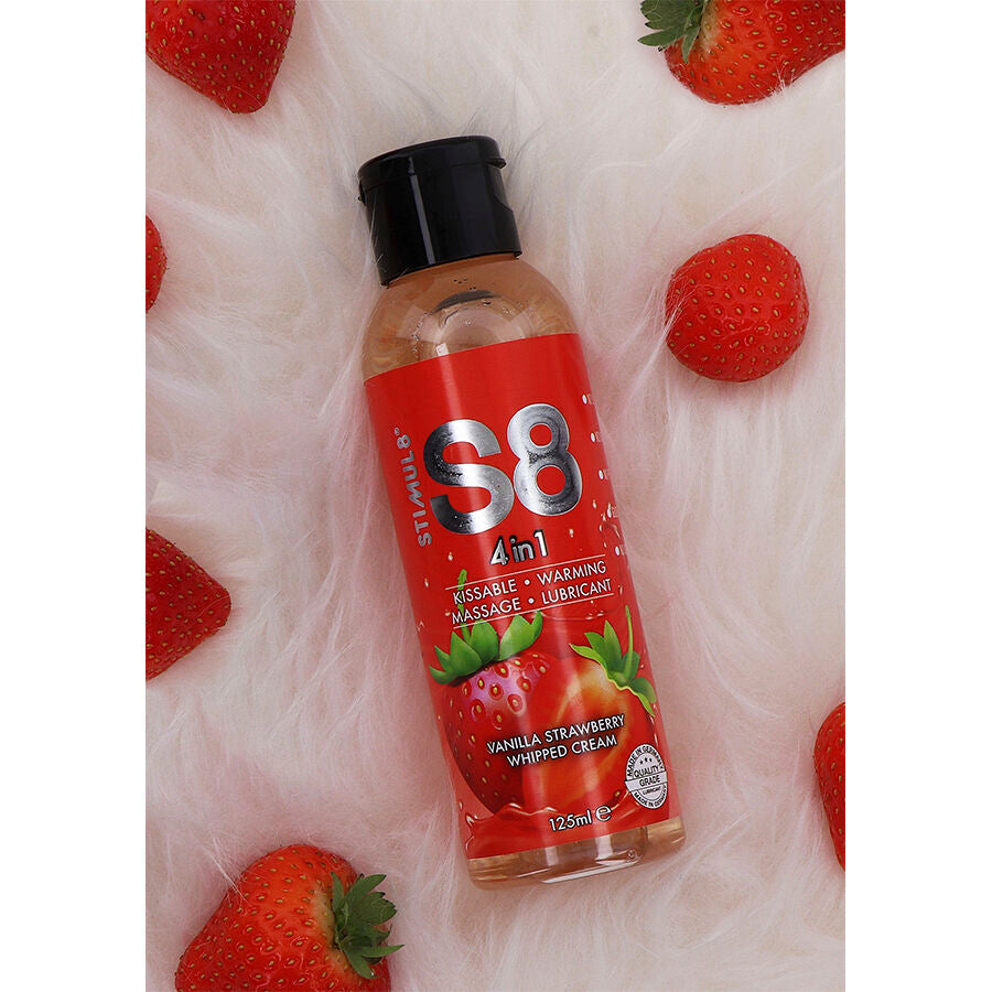 STIMUL8 - S8 STRAWBERRY DESSERT LUBRICANT 4-IN-1 125 ML