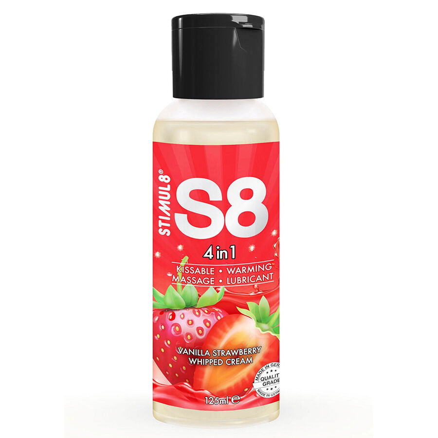 STIMUL8 - S8 STRAWBERRY DESSERT LUBRICANT 4-IN-1 125 ML