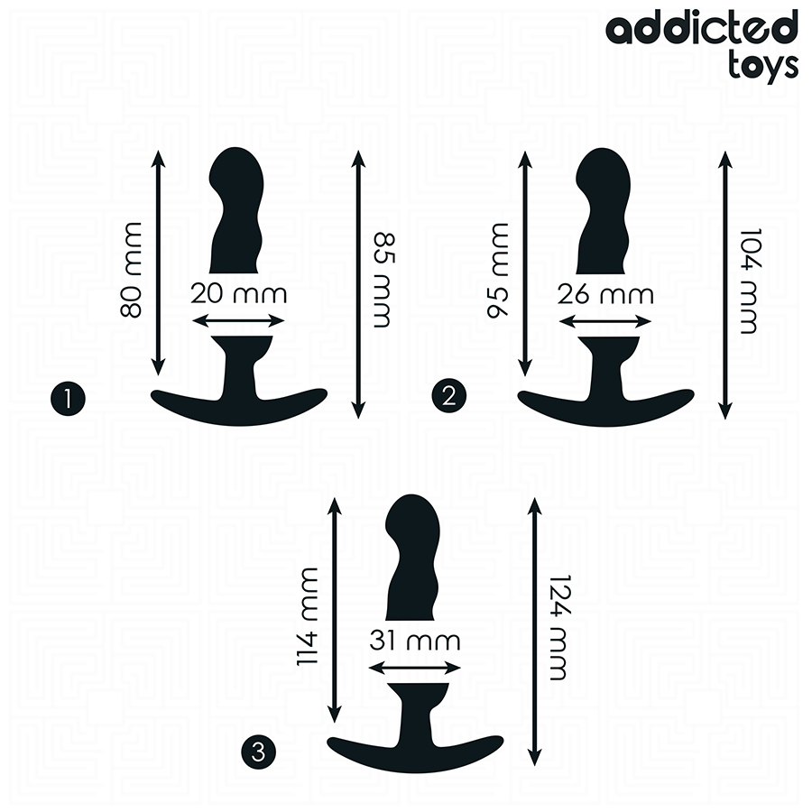 ADDICTED TOYS - SET OF 3 BUTT PLUG MODEL 1