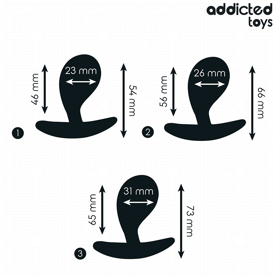 ADDICTED TOYS - SET OF 3 BUTT PLUG MODEL 3