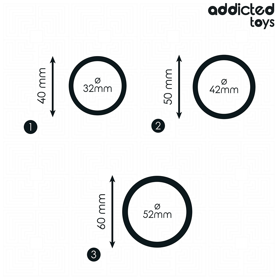 ADDICTED TOYS - SILICONE RING SET MODEL 2