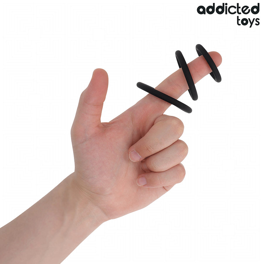 ADDICTED TOYS - SILICONE RING SET MODEL 2