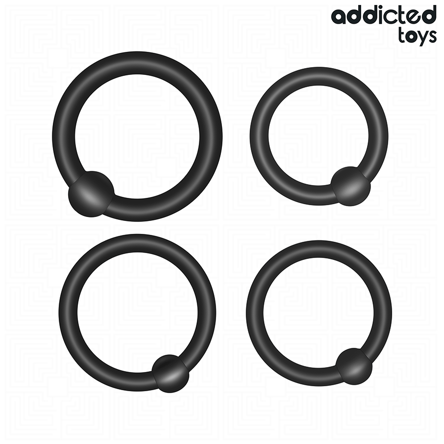 ADDICTED TOYS - SNAP-ON SILICONE RING SET