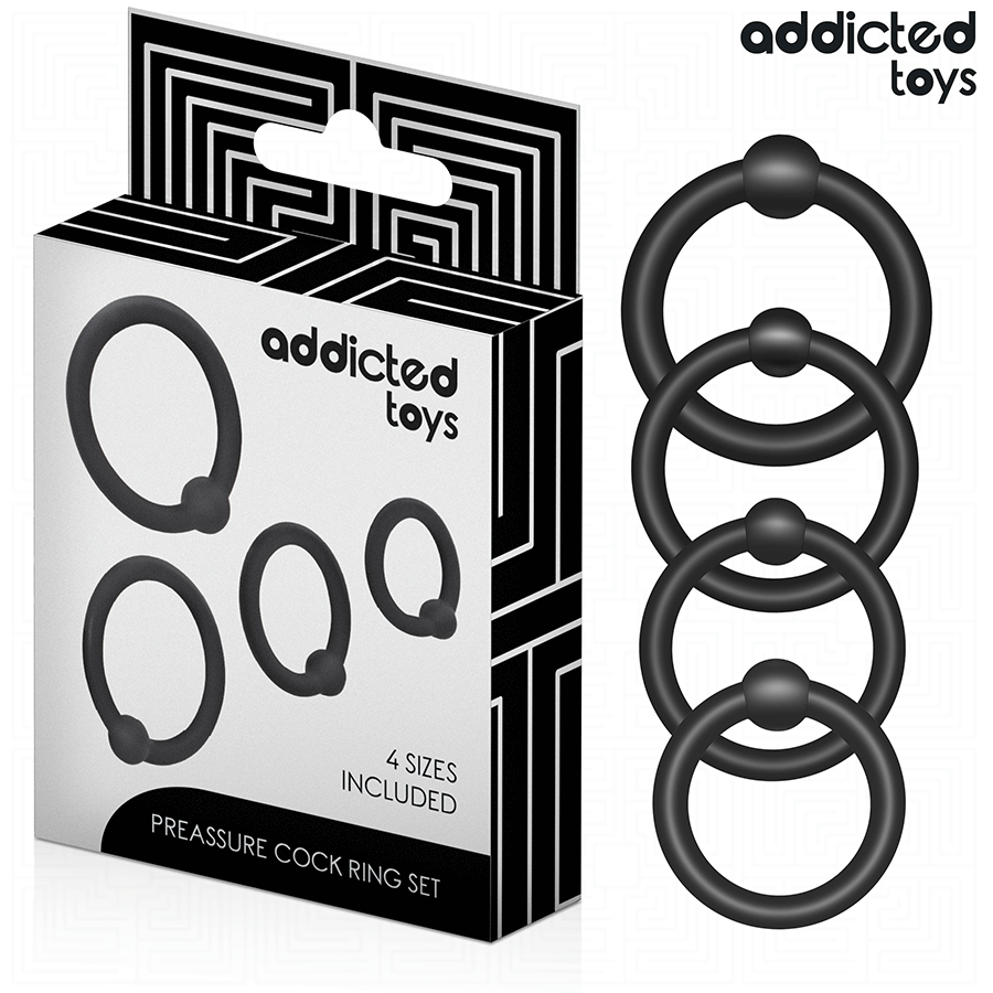 ADDICTED TOYS - SNAP-ON SILICONE RING SET
