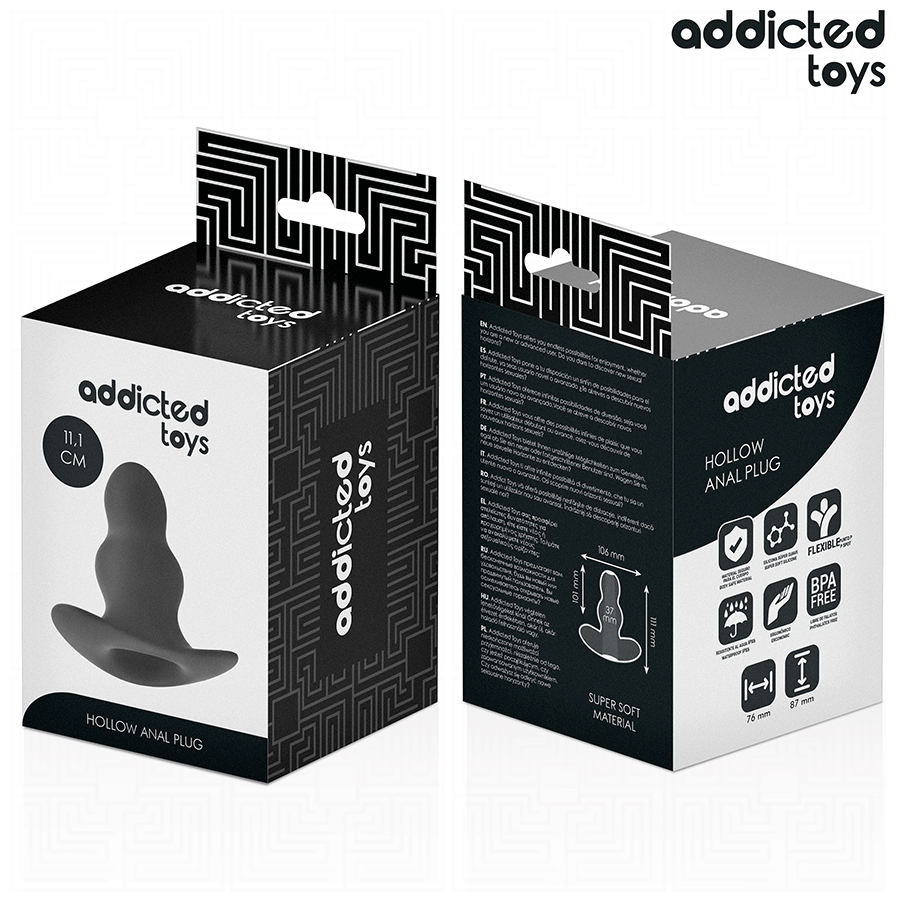 ADDICTED TOYS - HOLLOW ANAL PLUG SIZE L 11.1 CM