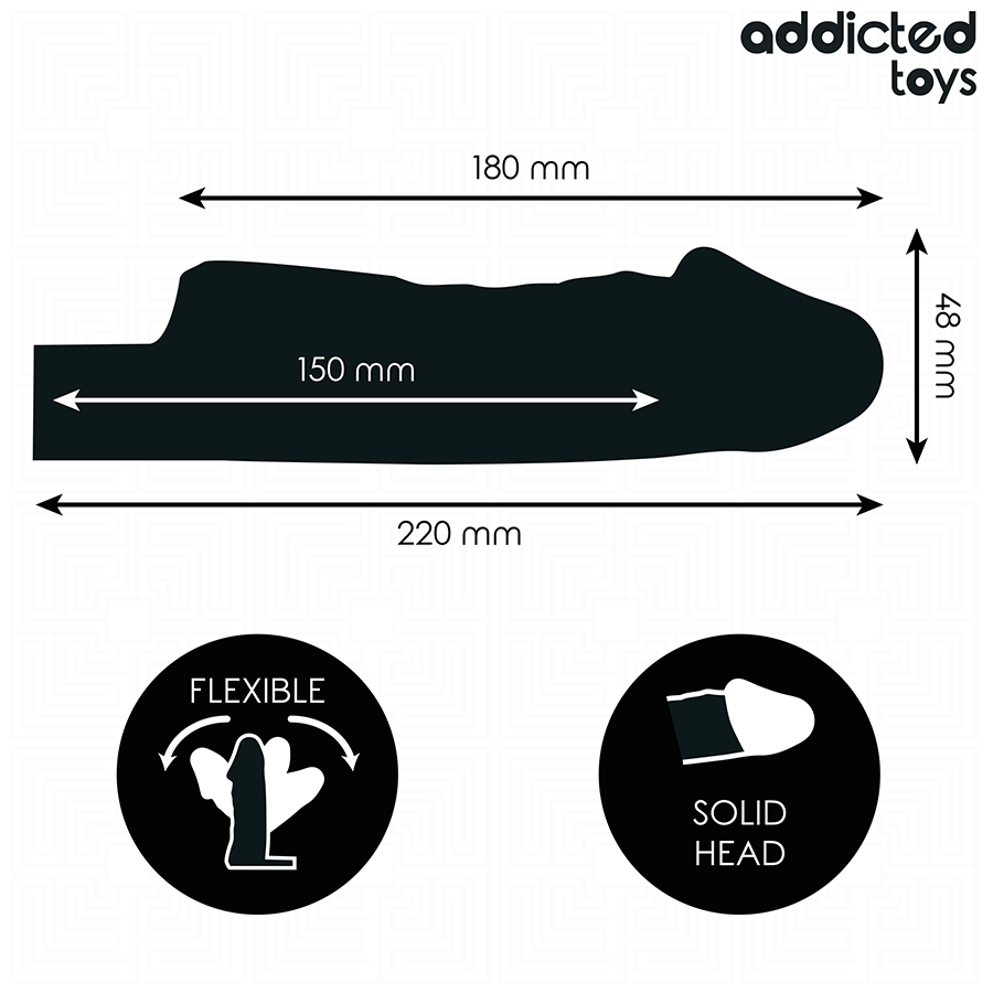 ADDICTED TOYS - CLEAR PENIS EXTENDER 27 CM