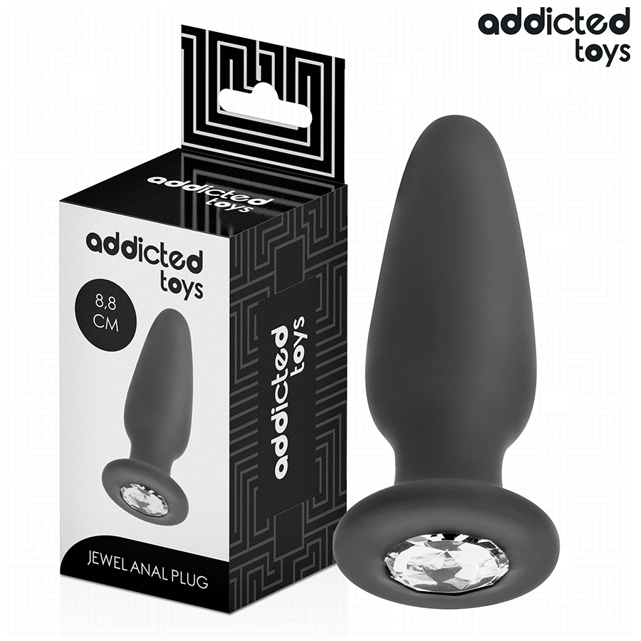 ADDICTED TOYS - BUTT PLUG WITH JEWEL SIZE S 8.8 CM