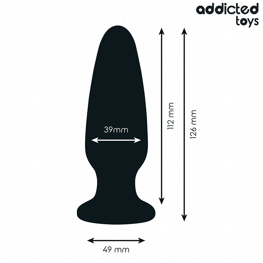 ADDICTED TOYS - BUTT PLUG WITH JEWEL SIZE L 12.6 CM
