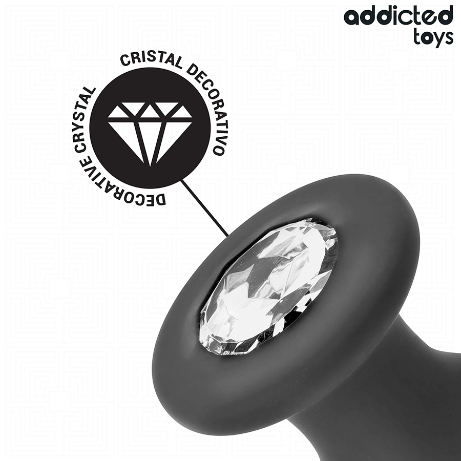 ADDICTED TOYS - BUTT PLUG WITH JEWEL SIZE L 12.6 CM