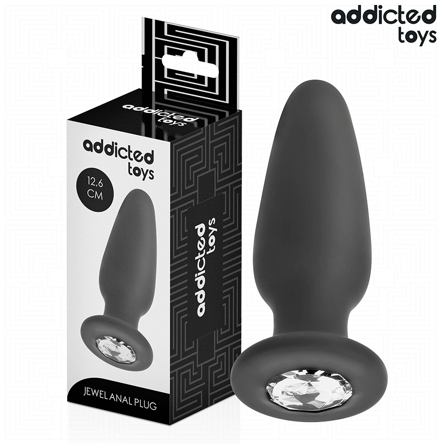 ADDICTED TOYS - BUTT PLUG WITH JEWEL SIZE L 12.6 CM