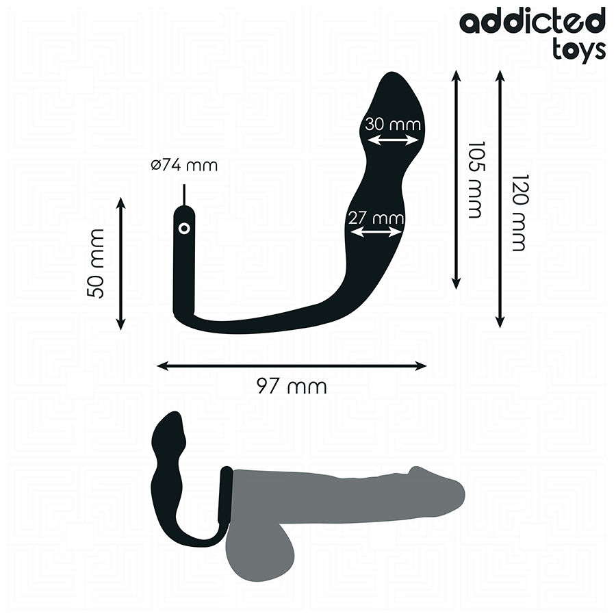ADDICTED TOYS - BUTT PLUG WITH RING MODEL 2