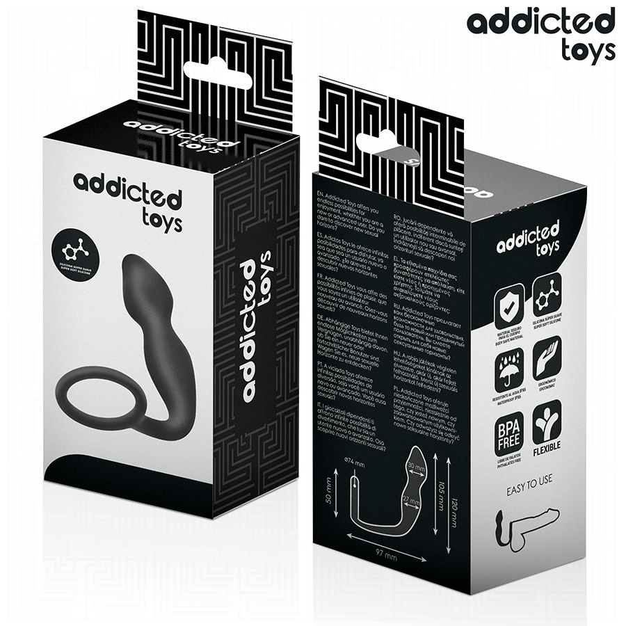 ADDICTED TOYS - BUTT PLUG WITH RING MODEL 2