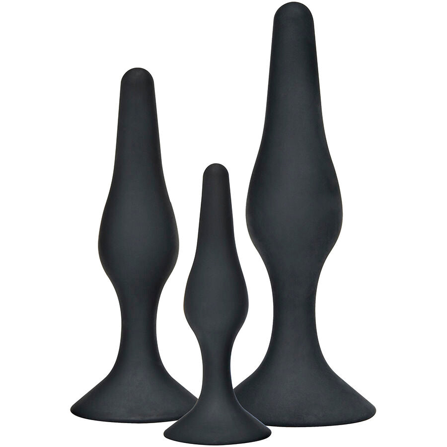 TOYJOY - CURVY COMPANIONS 3-piece Anal Plug Black
