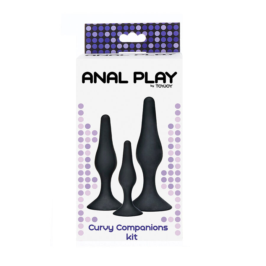 TOYJOY - CURVY COMPANIONS 3-piece Anal Plug Black