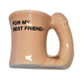 SPICY DEVIL - CERAMIC MAGNET MUG WITH PENIS-SHAPED HANDLE "FOR MY BEST FRIEND"