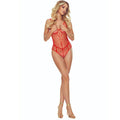 PASSION - BS114 RED FISHNET BODYSUIT